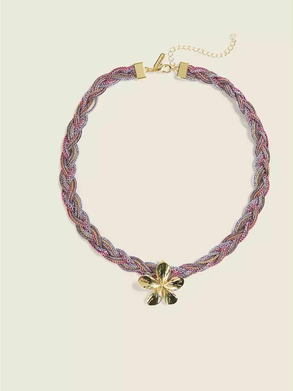 🆕Braided Flower Statement Necklace
